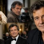 Vintage-style cinematic banner featuring actor Pierre Deny in a dramatic black-and-white portrait alongside smaller film stills, highlighting his acting style and on-screen presence.